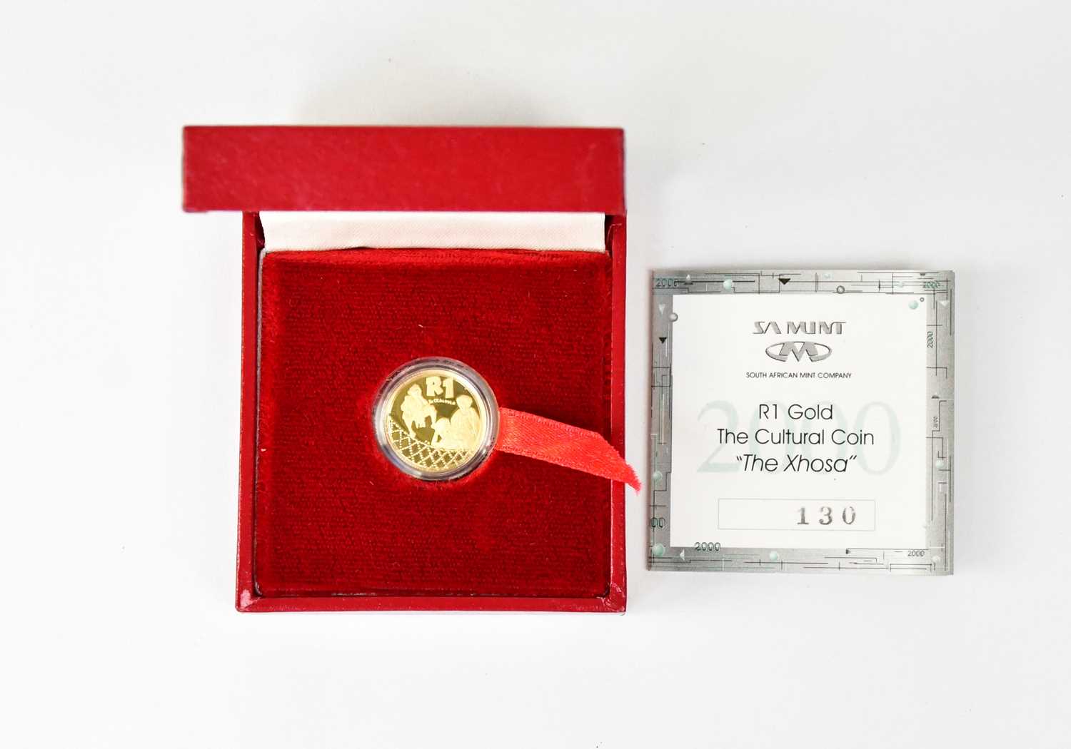 Lot 959 - SOUTH AFRICA MINT; a 1/10oz 24ct gold Xhosa...