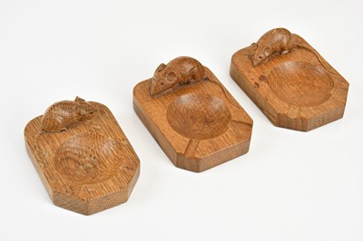 Lot 330 - WORKSHOP OF ROBERT 'MOUSEMAN' THOMPSON; three...