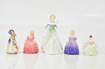 Lot 2480 - ROYAL DOULTON; a group of five Doulton ladies,...