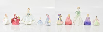 Lot 1654 - ROYAL DOULTON; a group of ten Doulton ladies,...
