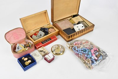 Lot 128 - A collection of costume jewellery including...