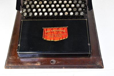 Lot 599 - THE CALIGRAPH; a c.1890s No. 2 typewriter with...