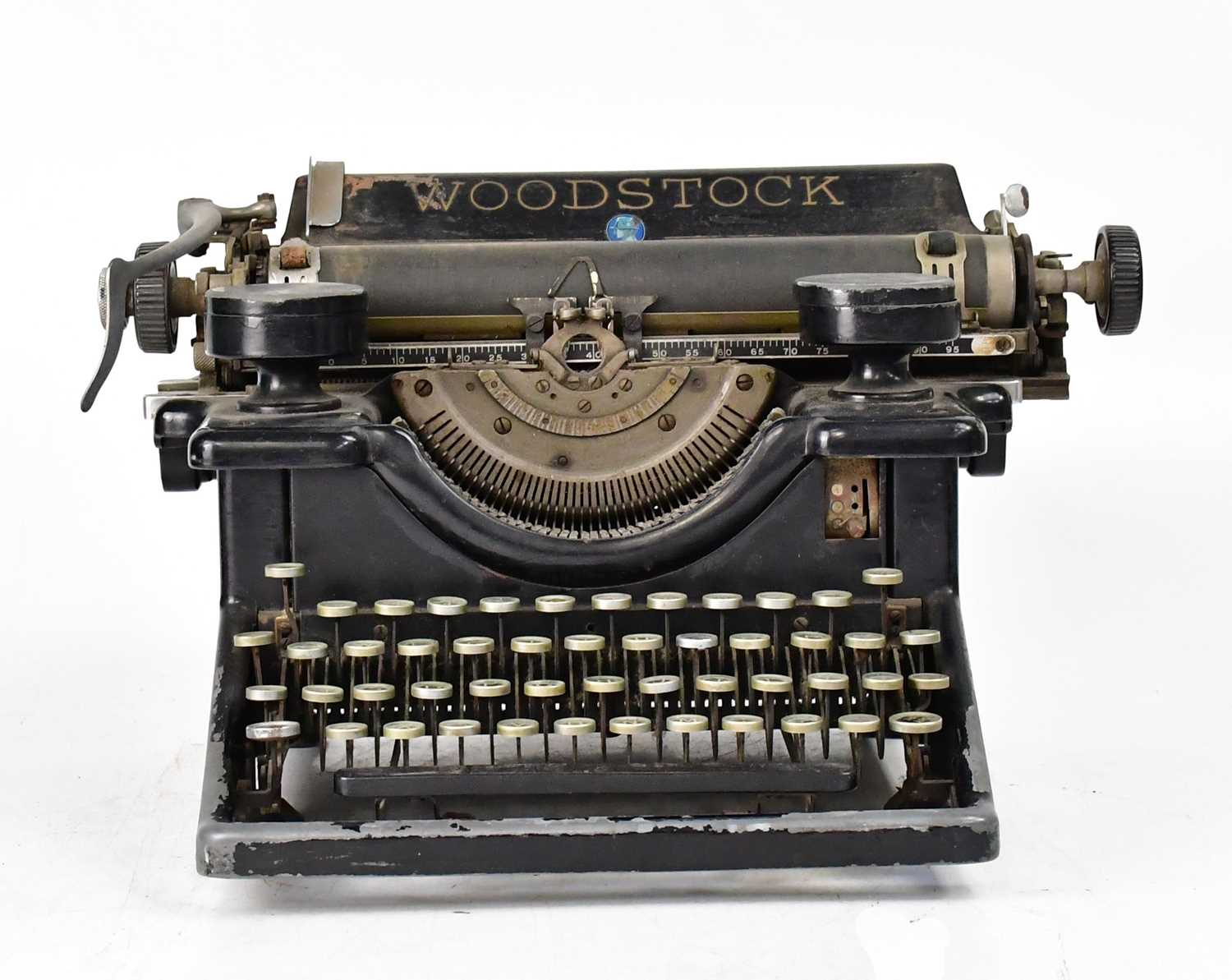 Lot 597 - WOODSTOCK; a c1930s typewriter, approx. 24 x...