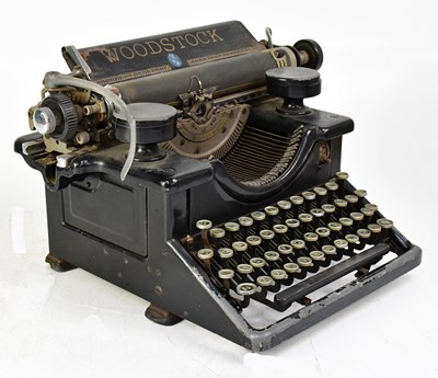 Lot 597 - WOODSTOCK; a c1930s typewriter, approx. 24 x...