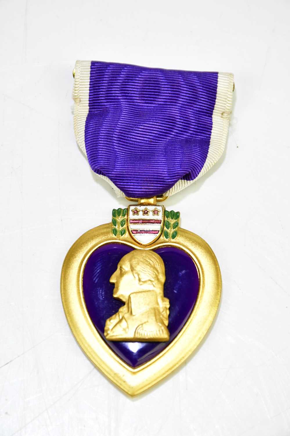 Lot 483 - A cased US Purple Heart for Military Merit.