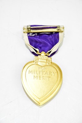 Lot 483 - A cased US Purple Heart for Military Merit.