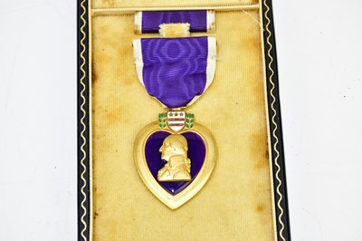 Lot 483 - A cased US Purple Heart for Military Merit.