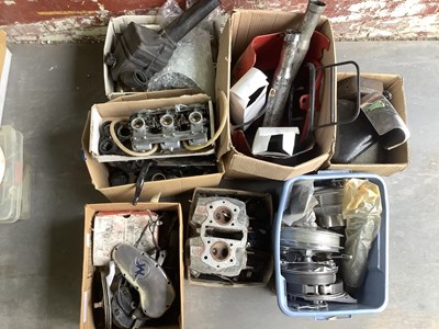 Lot 2041 - A collection of vintage motorcycle parts (7).