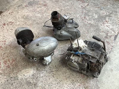 Lot 2050 - A Triumph Tiger Cub 199cc engine, a Villiers...