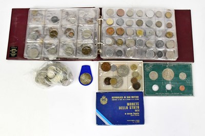 Lot 1231 - A collection of coins, to include a folder...