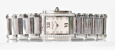 Lot 1579 - PATEK PHILIPPE; a ladies' No. 24 stainless...