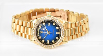 Lot ROLEX; an 18ct yellow gold Oyster Perpetual...