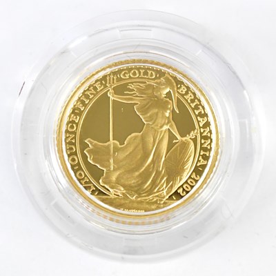 Lot 1178 - ROYAL MINT; a 1/10 ounce fine gold Britannia...