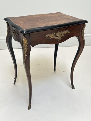 Lot 1160 - A 19th century French walnut single drawer...