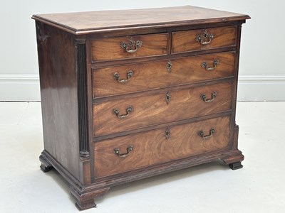 Lot 1172 - An early 19th century mahogany chest of two...