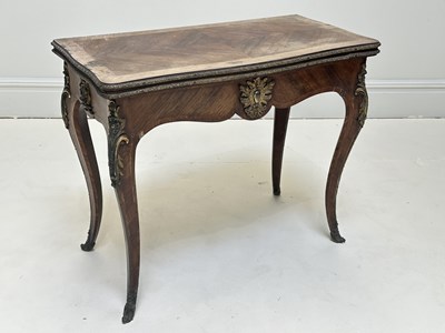 Lot 1193 - A late 19th century French Louis XV style card...