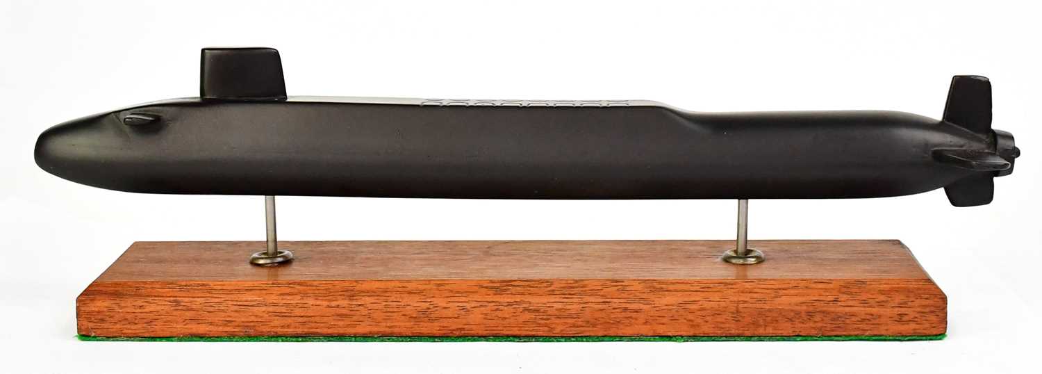 Lot 349 - A model of HMS Vanguard submarine (S28), in...