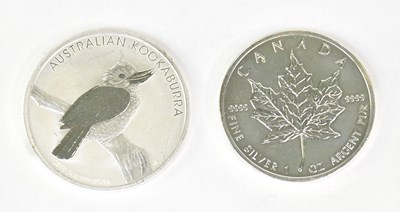 Lot 1191 - An Australian Kookaburra 1oz 999 silver one...