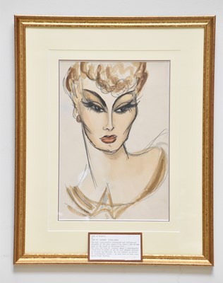 Lot 2306 - An Art Deco pencil and watercolour drawing,...