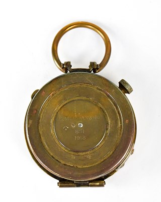 Lot 358 - SAMPSON MORDAN & CO; a WWI brass cased mirror...