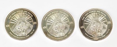 Lot 1197 - FIRST MAJESTIC SILVER CORP; three .999 silver...
