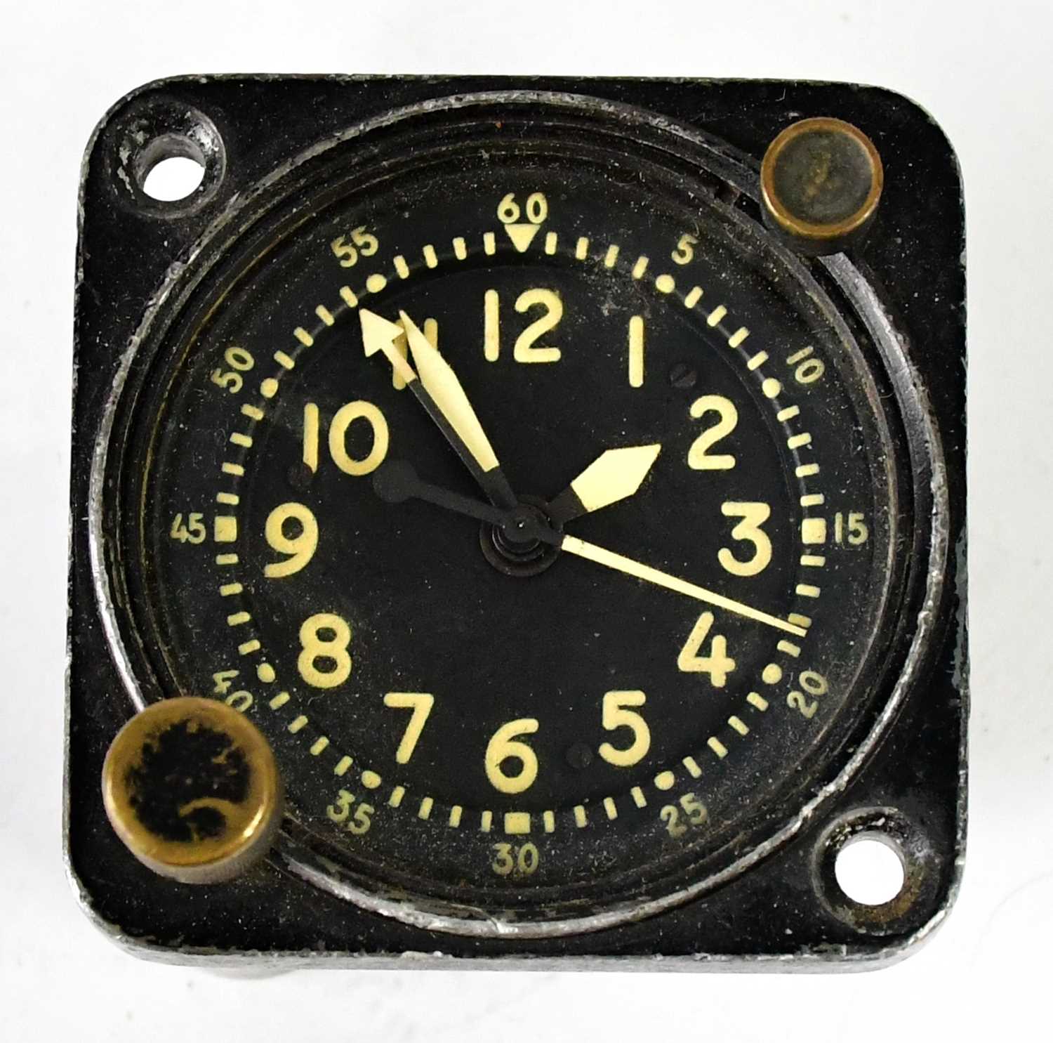 Instrument Panel Clocks Lot 503 - A cockpit instrument panel clock from a RSAF