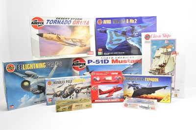 Lot 492 - AIRFIX; ten boxed construction kits comprising...