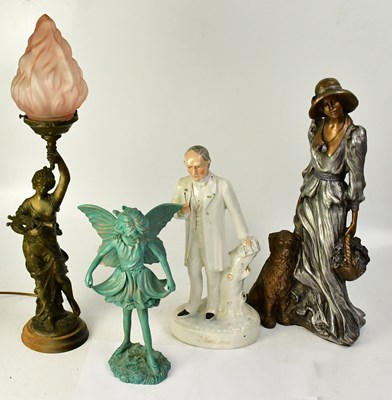 Lot 642 - A Staffordshire pottery figure of Gladstone,...