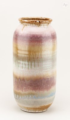 Lot 240 - GEOFF WILCOCK (born 1955); a tall cylindrical...
