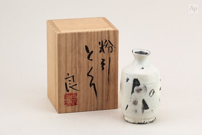 Lot 609 - RYOJI KOIE (1938-2020); a stoneware tokkuri...