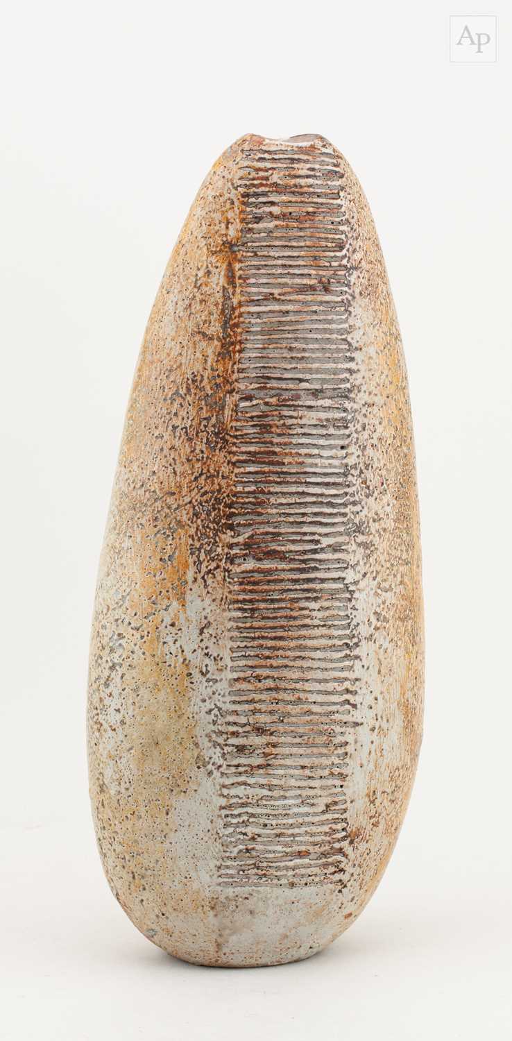 Lot 13 - ALAN WALLWORK (1931- 2019); a tall stoneware...
