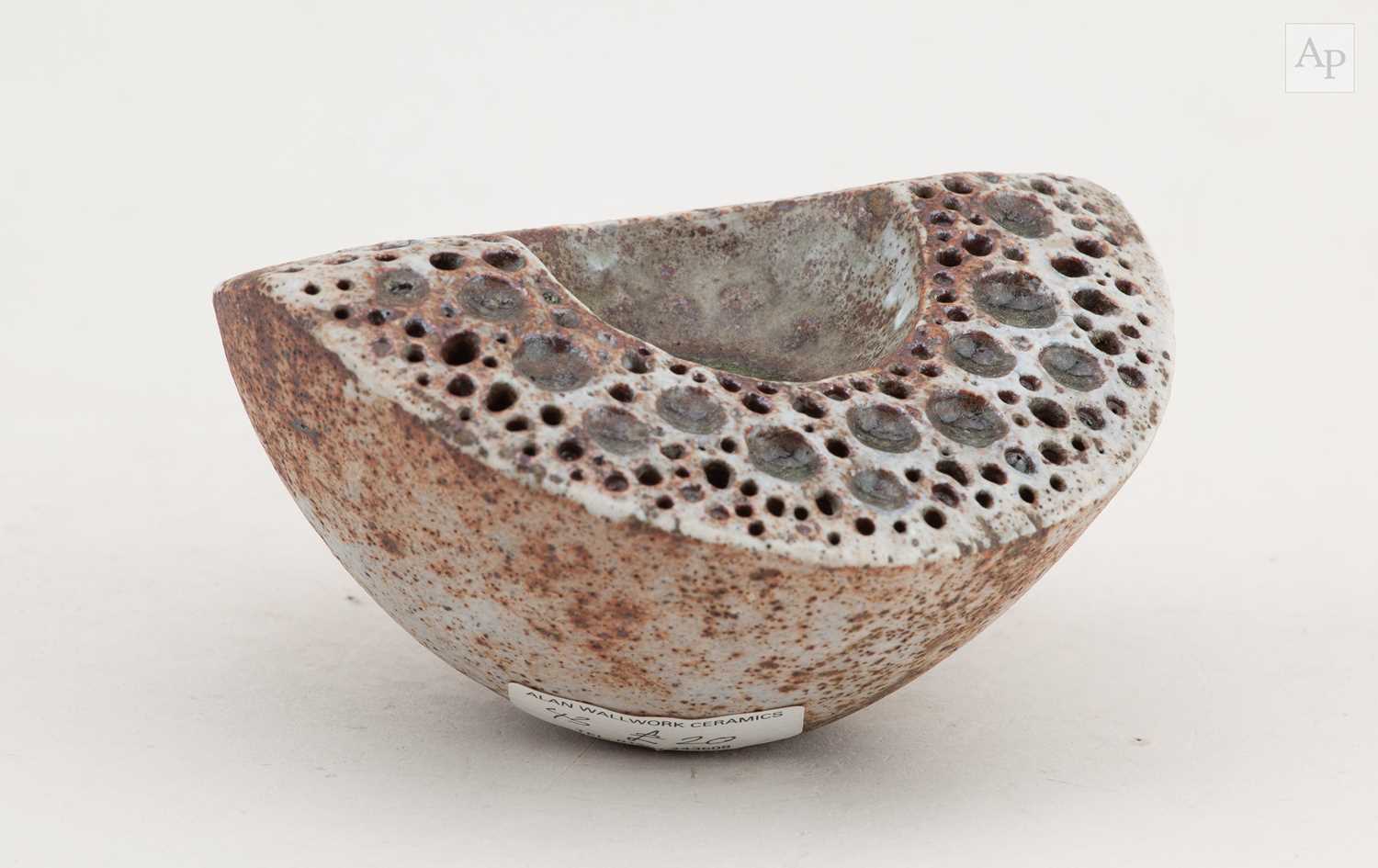 Lot 18 - ALAN WALLWORK (1931-2019); a stoneware wedge...