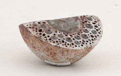 Lot 18 - ALAN WALLWORK (1931-2019); a stoneware wedge...
