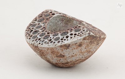 Lot 18 - ALAN WALLWORK (1931-2019); a stoneware wedge...