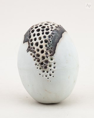 Lot 14 - ALAN WALLWORK (1931-2019); a porcelain egg...