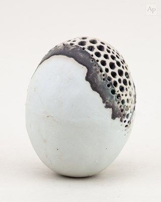 Lot 14 - ALAN WALLWORK (1931-2019); a porcelain egg...