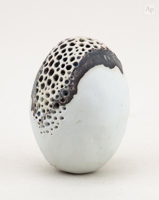 Lot 14 - ALAN WALLWORK (1931-2019); a porcelain egg...