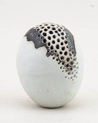 Lot 14 - ALAN WALLWORK (1931-2019); a porcelain egg...