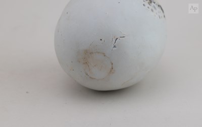 Lot 14 - ALAN WALLWORK (1931-2019); a porcelain egg...