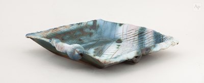 Lot 308 - JIM ROBISON (born 1939); a square stoneware...