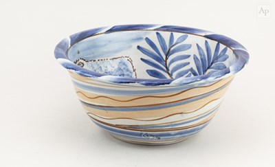 Lot 21 - ANDREW MCGARVA (born 1956); a deep stoneware...