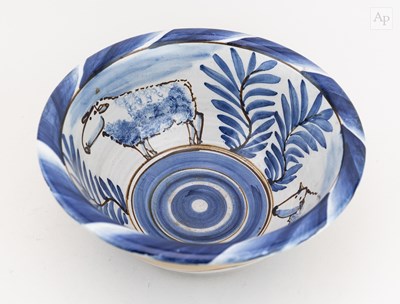 Lot 21 - ANDREW MCGARVA (born 1956); a deep stoneware...