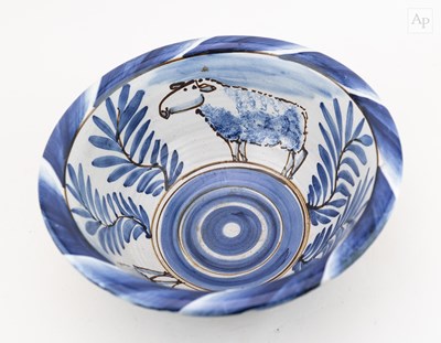 Lot 21 - ANDREW MCGARVA (born 1956); a deep stoneware...