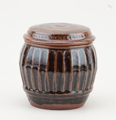 Lot 447 - MIKE DODD (born 1943); a fluted stoneware...