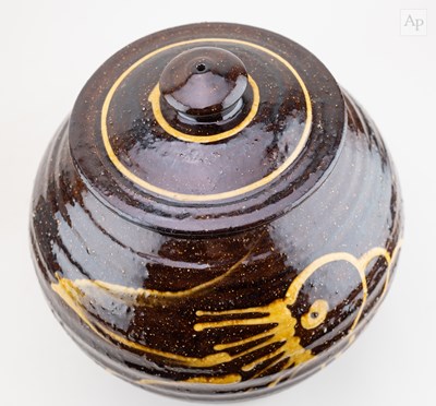 Lot 145 - CLIVE BOWEN (born 1943); a slipware jar and...