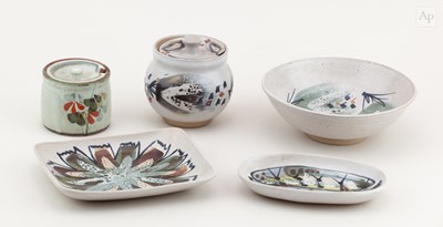 Lot 398 - MARIANNE DE TREY (1913-2016); two stoneware...