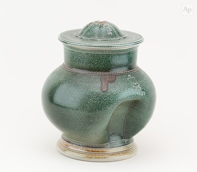 Lot 644 - STEVE HARRISON (born 1967); a salt glazed jar...
