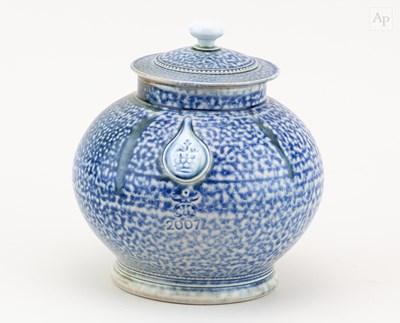 Lot 645 - STEVE HARRISON (born 1967); a salt glazed jar...