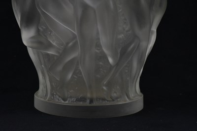 Lot 181 - LALIQUE FRANCE; a large frosted glass vase,...
