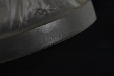 Lot 181 - LALIQUE FRANCE; a large frosted glass vase,...
